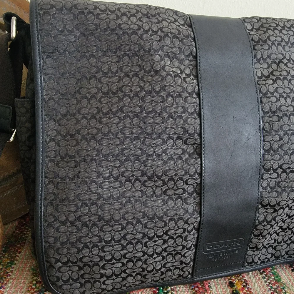 Coach Black Messenger Bag
